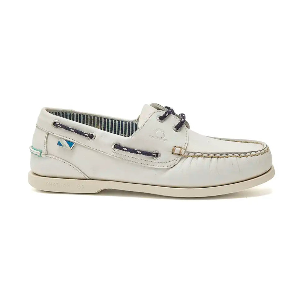Chatham Crew Lady G2 Women's Deck Shoes- White -side view