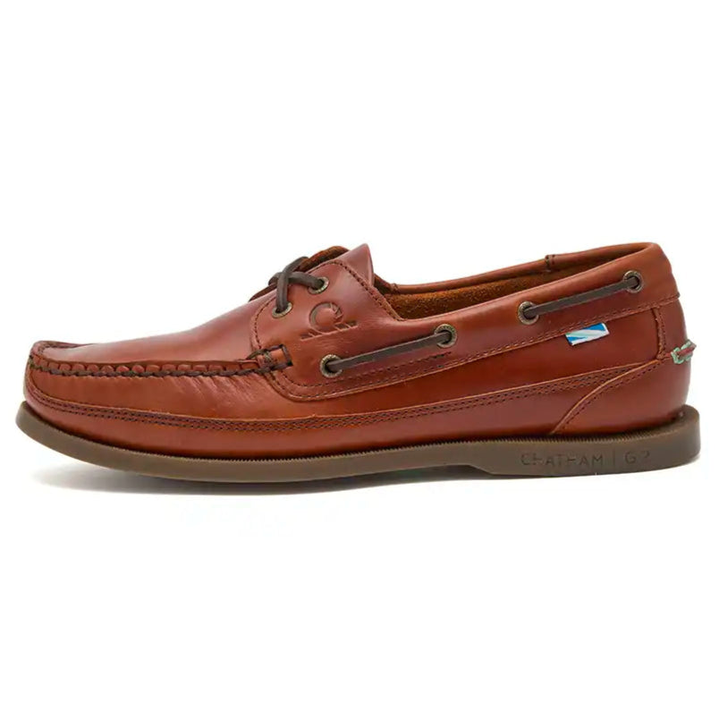 Chatham Kayak II G2 Men's Deck Shoes- Chestnut- left side view
