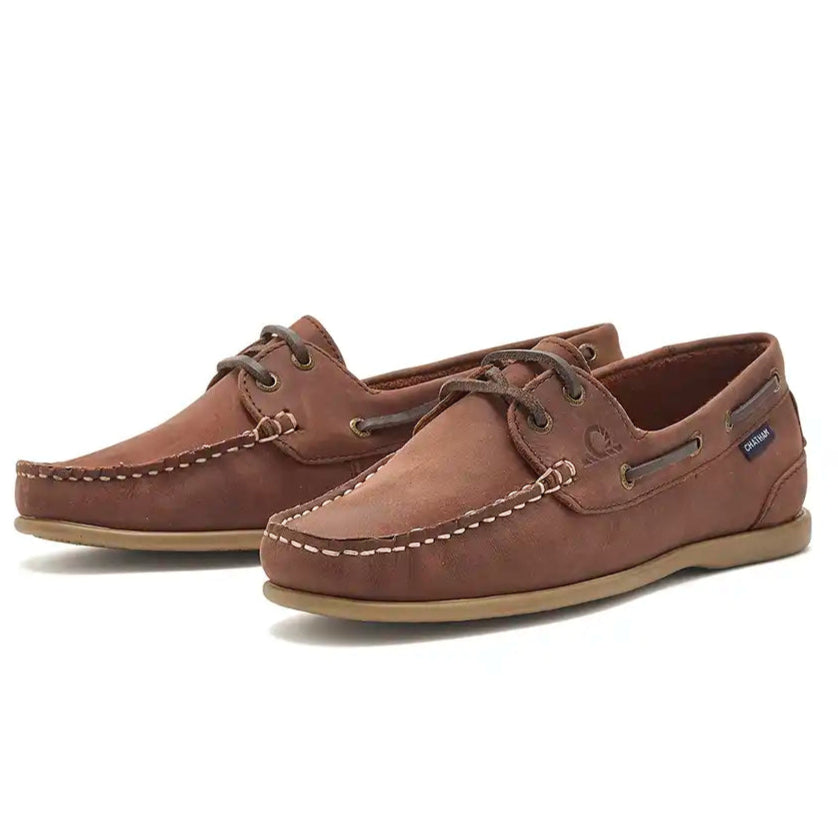 Chatham Penang Lady Women's Deck Shoes - Burgundy - Pair