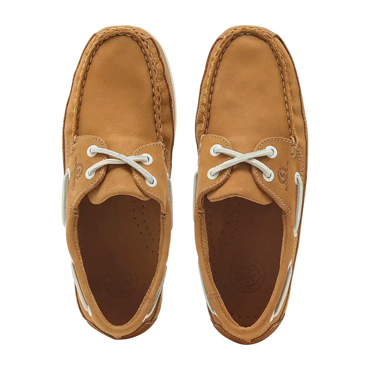 Chatham Pier Lady Women's Deck Shoes- Tan- top view