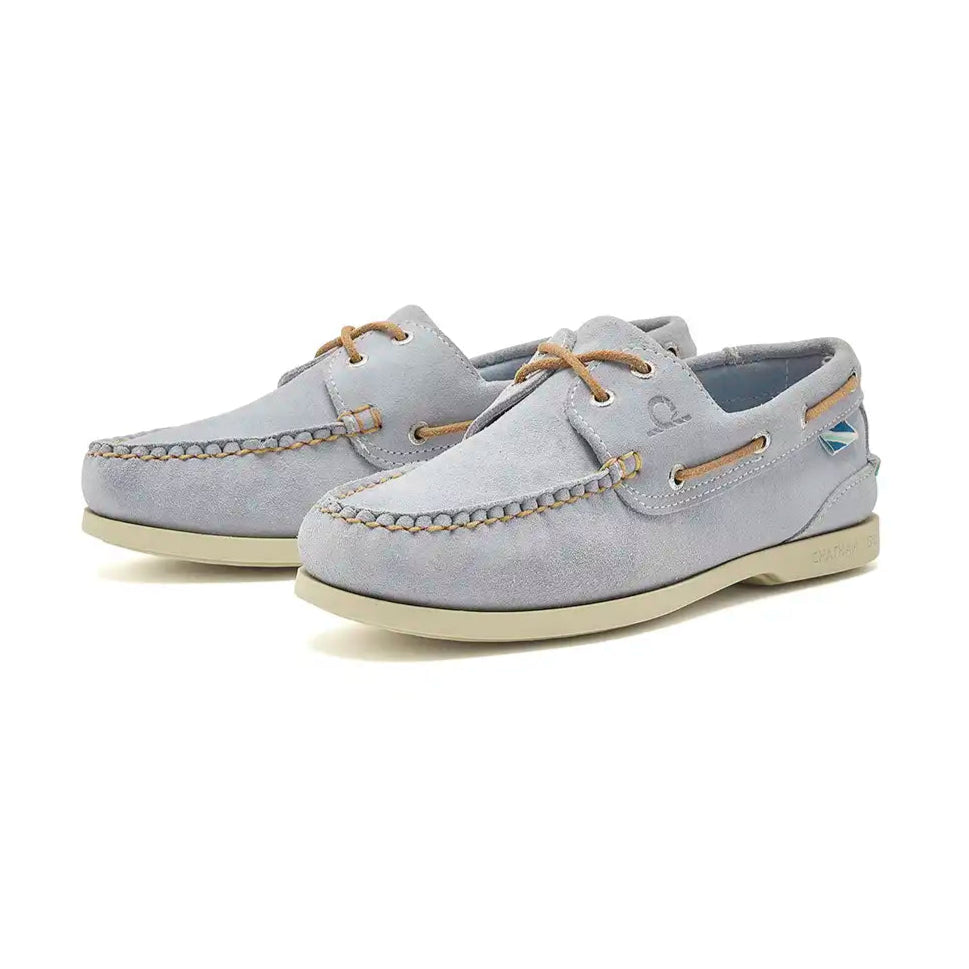 Chatham Pippa Lady II G2 Repello Women's Suede Deck Shoes- Lavender- pair