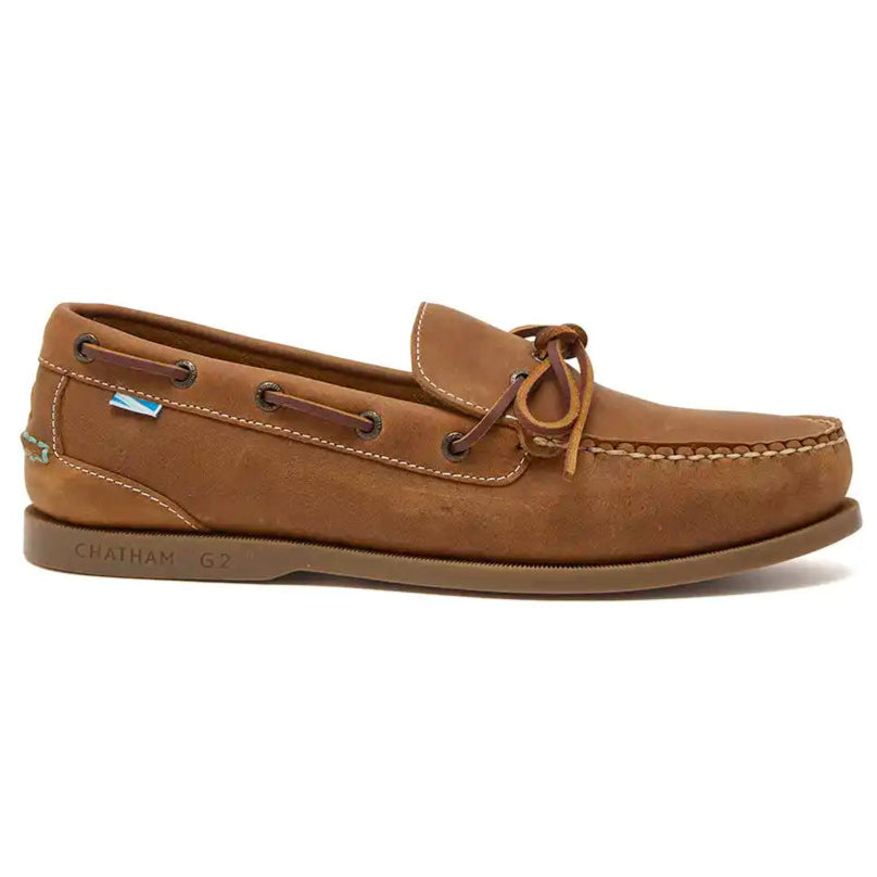 Chatham Saunton G2 Men's Deck Shoes- Walnut- side view