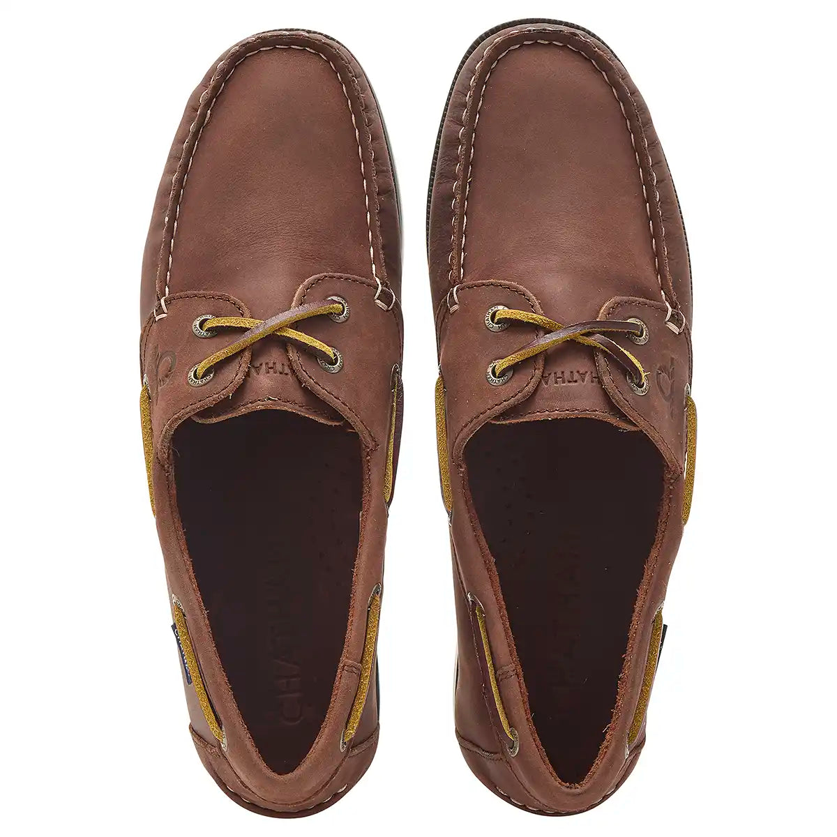 Chatham Whitstable Men's Deck Shoes - Burgundy - Pair