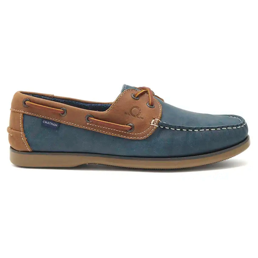 Chatham Whitstable Men's Deck Shoes - Navy/Tan - Right
