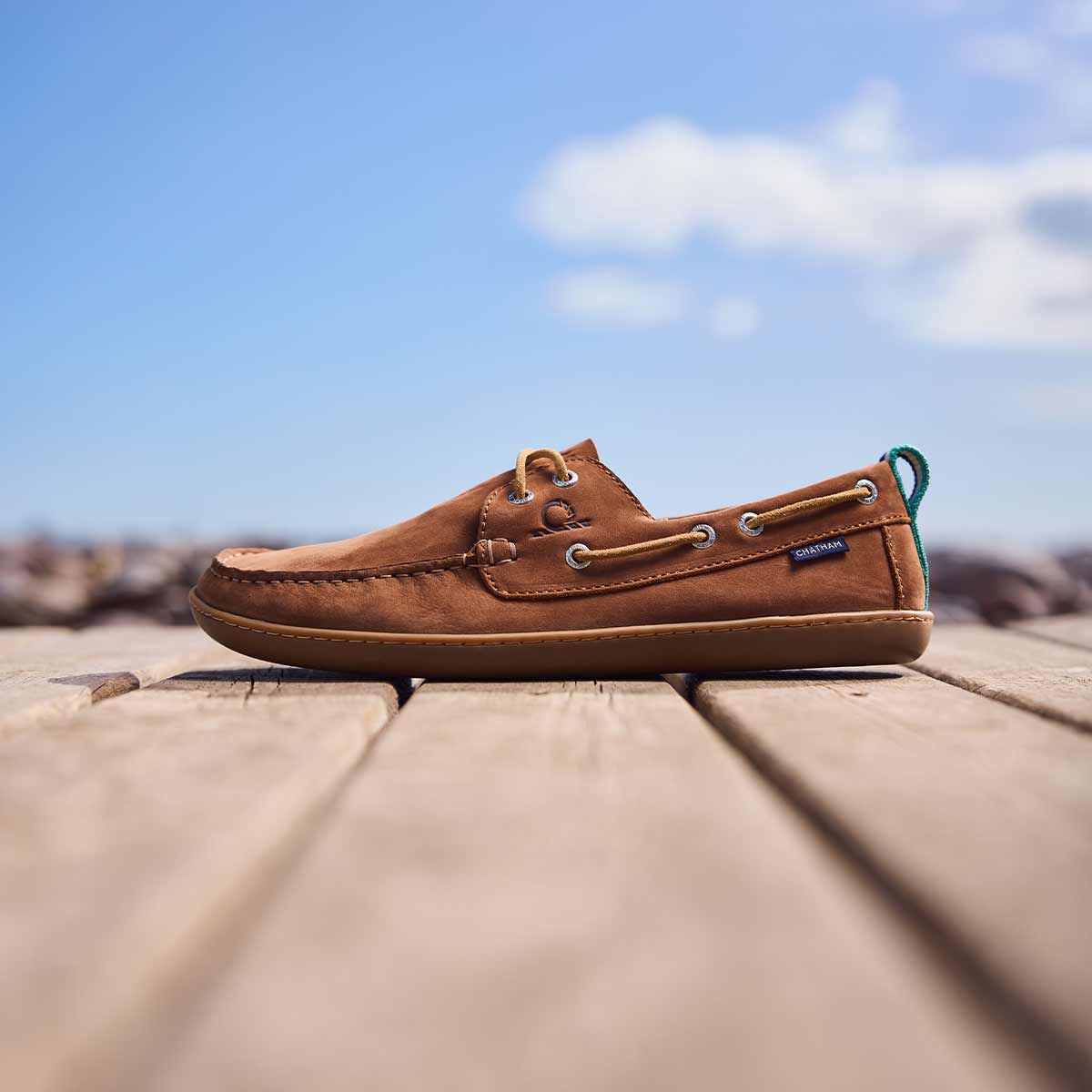 Chatham Eclipse Nubuck Barefoot Boat Shoes - Lifestyle