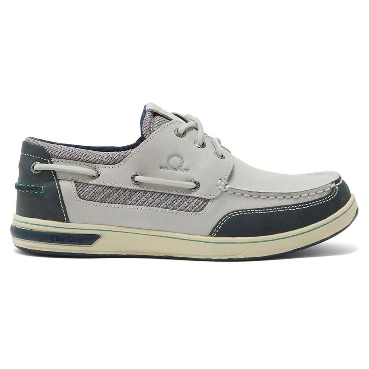 Chatham Buton G2 Men's Deck Shoes - Off White/Navy - Right