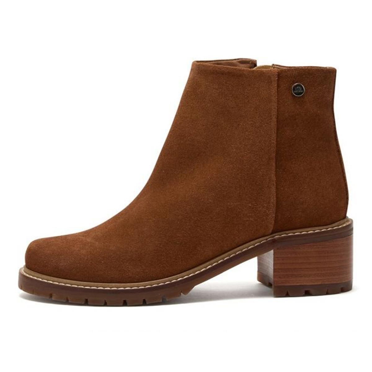 Chatham Hays Lady Casual Zip Boots - Tan - Left