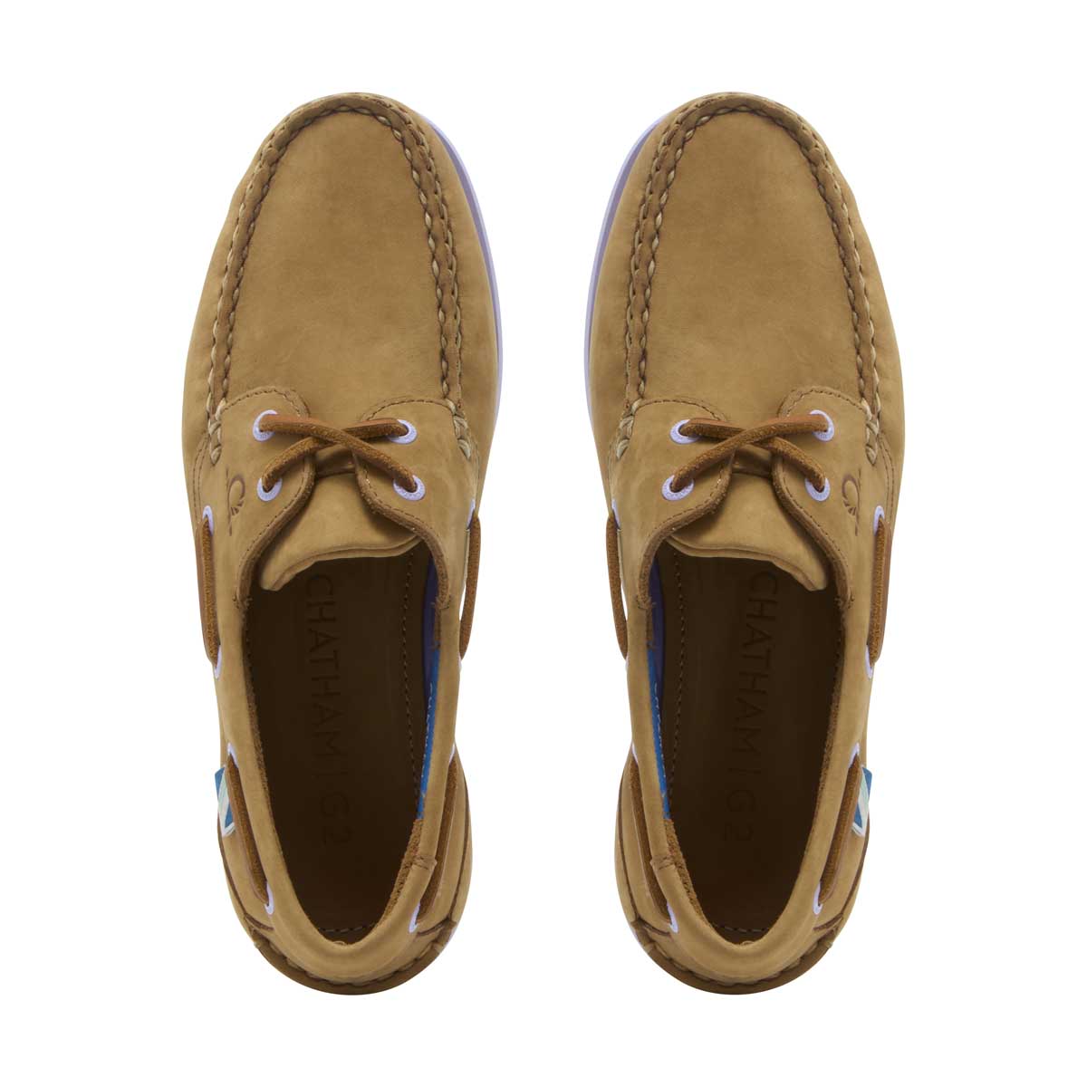 Chatham Pippa Lady II G2 Women's Deck Shoes - Tan/Lavender - Above