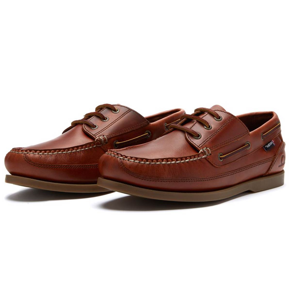 Chatham Rockwell II G2 Wide Fit Men's Deck Shoes - Chestnut