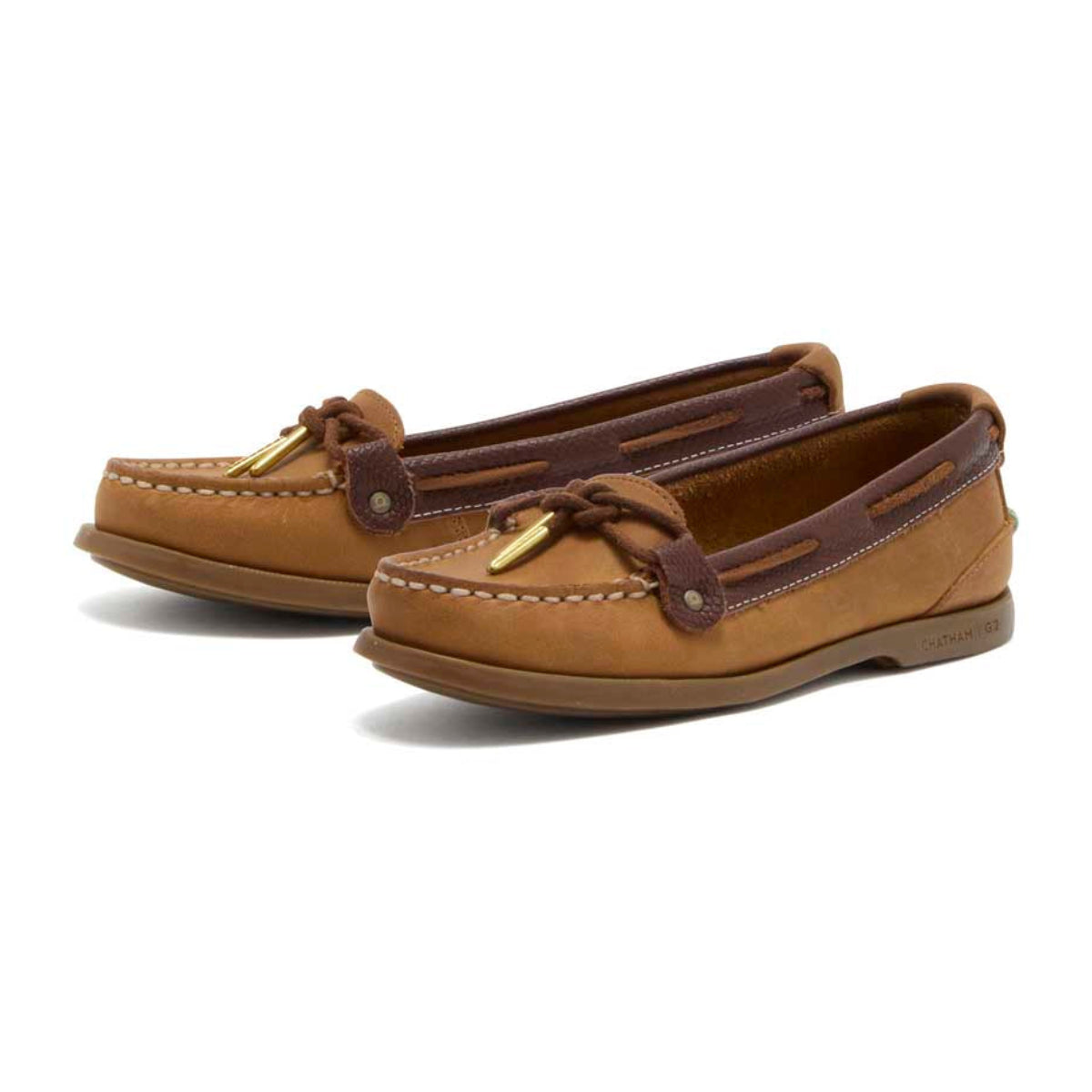 Chatham Rota Lady G2 Women's Deck Shoes - Walnut/Brown Snake