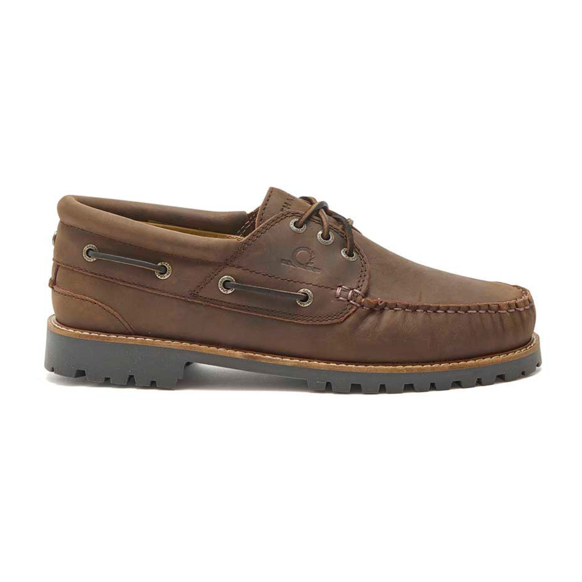 Chatham Sperrin Cleated Deck Shoes - Dark Brown - Right
