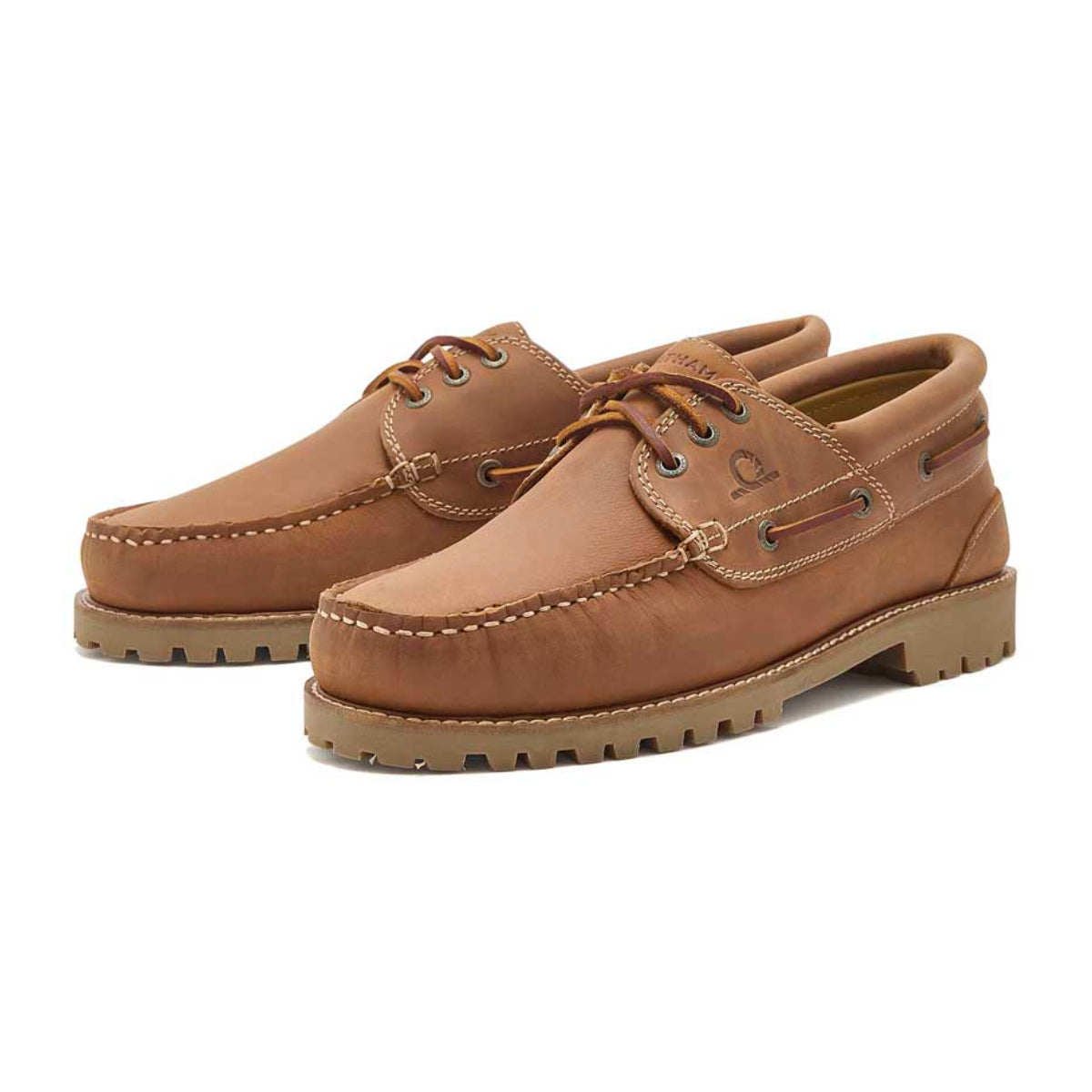 Chatham Sperrin Cleated Deck Shoes - Dark Tan