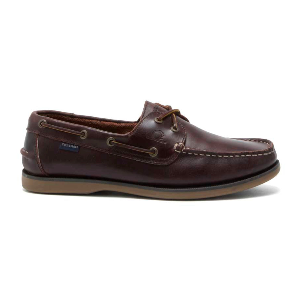Chatham Whitstable Men's Deck Shoes - Oxblood - Right
