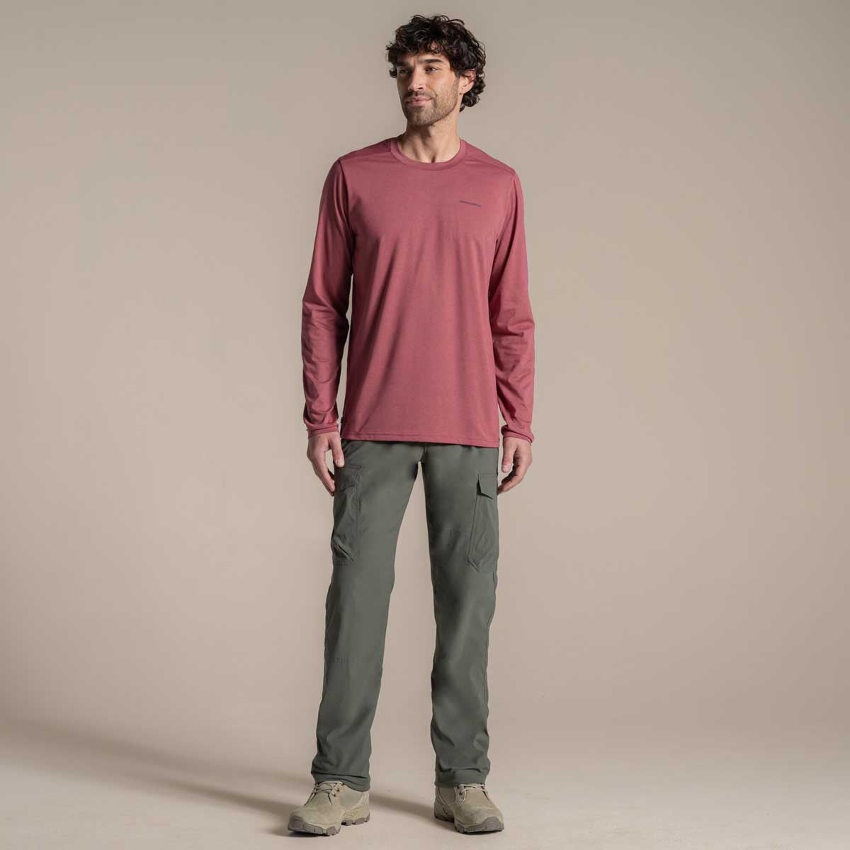Craghoppers NosiLife Abel Long Sleeved T-Shirt - Atlas Red