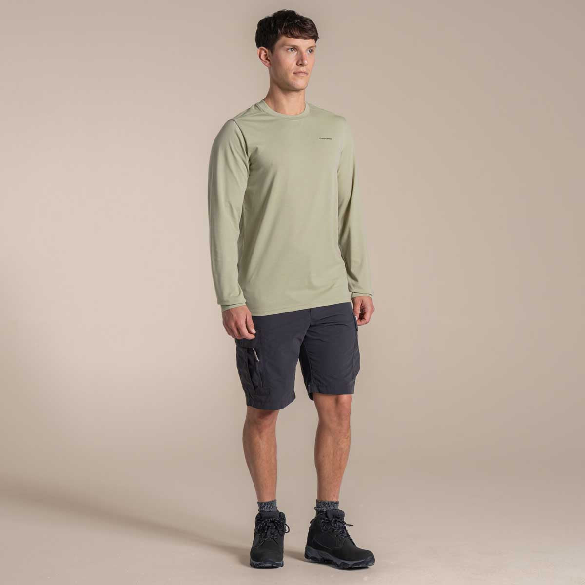 Craghoppers NosiLife Abel Long Sleeved T-Shirt - Bay Leaf