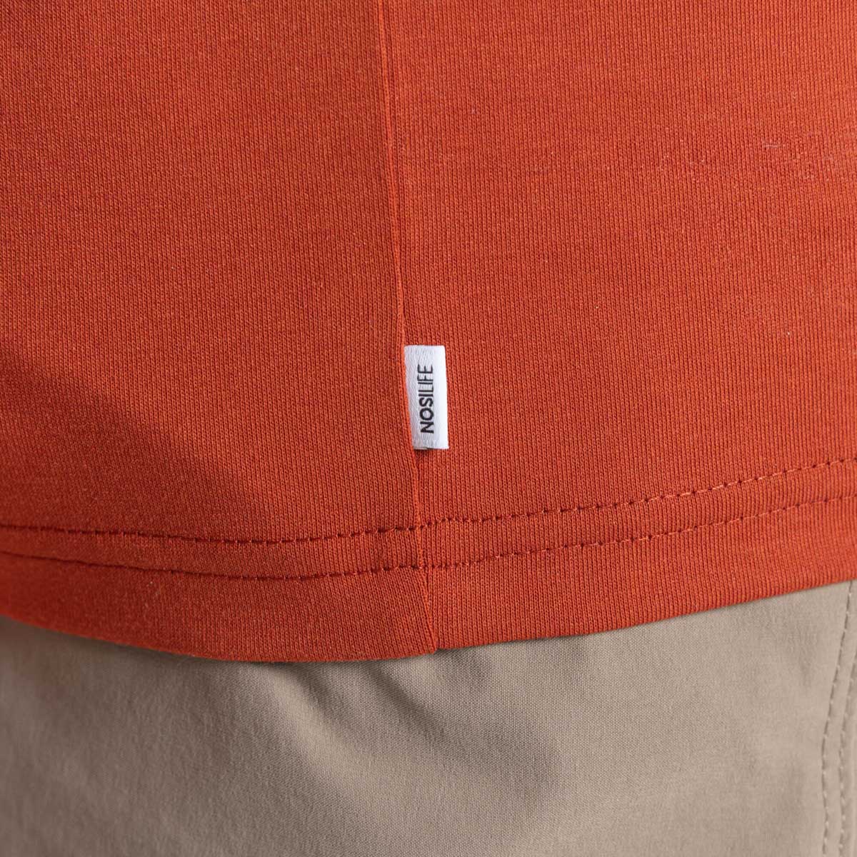 Craghoppers NosiLife Abel Long Sleeved T-Shirt - Red Beach - Detail