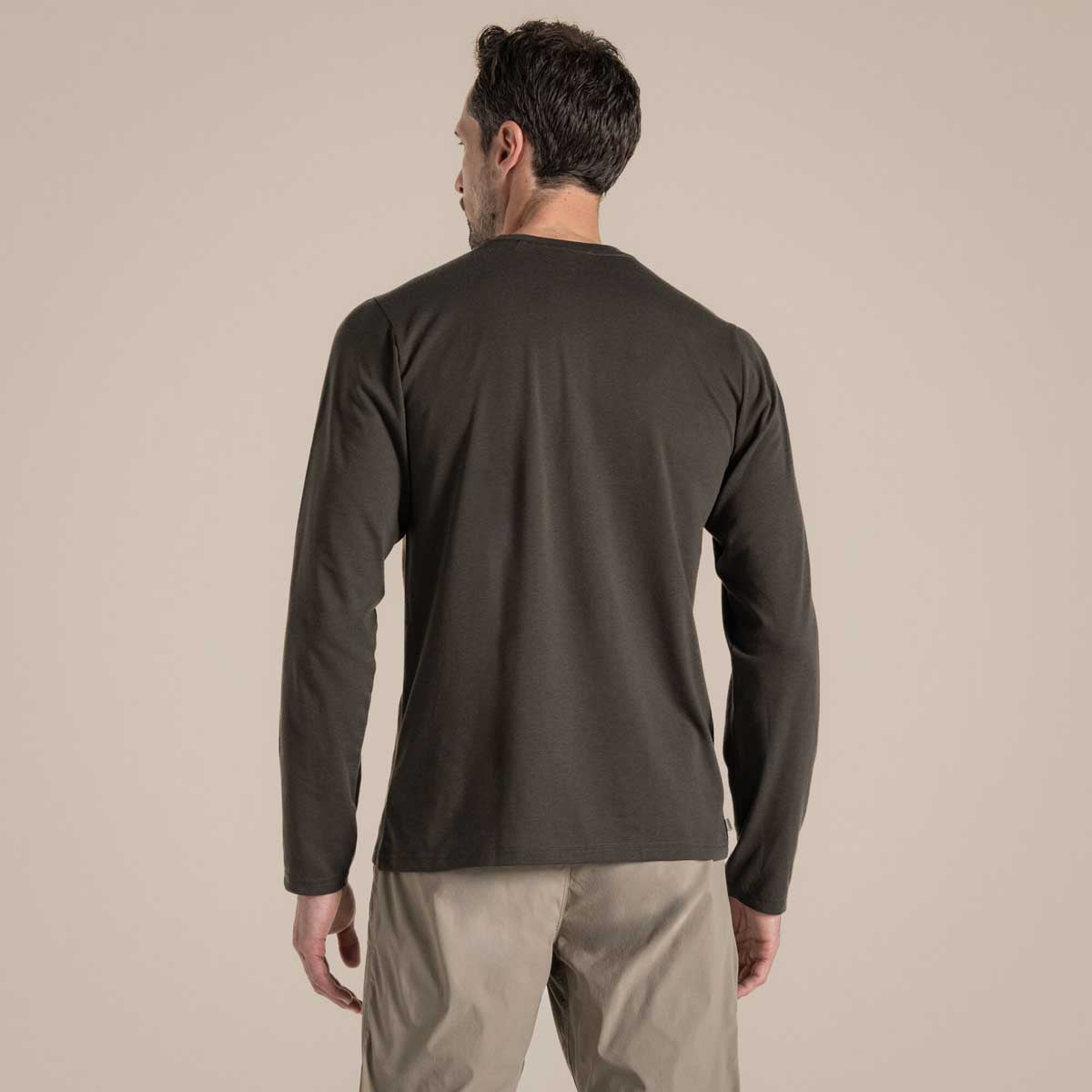 Craghoppers NosiLife Abel Long Sleeved T-Shirt - Woodland Green - Rear