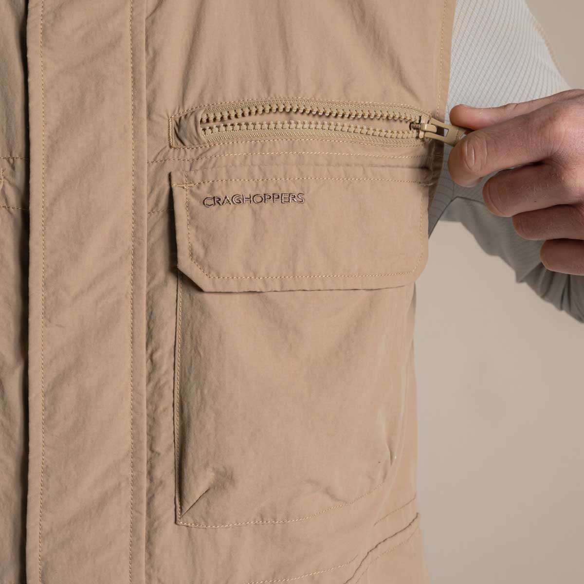 Craghoppers NosiLife Adventure Gilet V - Earthenware - Chest Pocket