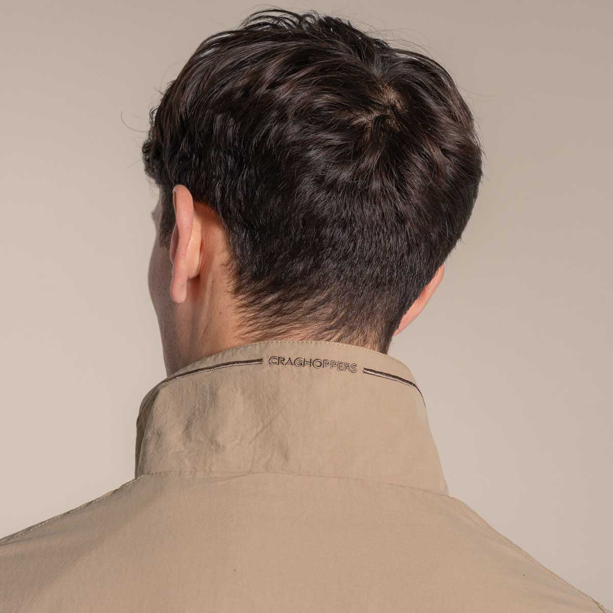 Craghoppers NosiLife Adventure Jacket V - Earthenware - Collar