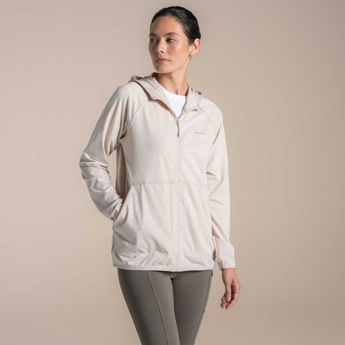Craghoppers NosiLife Aya Women's Hooded Jacket - Oyster Marl