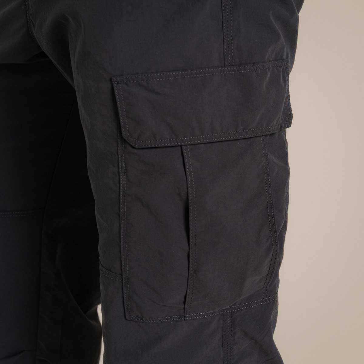 Craghoppers NosiLife Cargo Trouser III - Black Pepper - Cargo Pocket