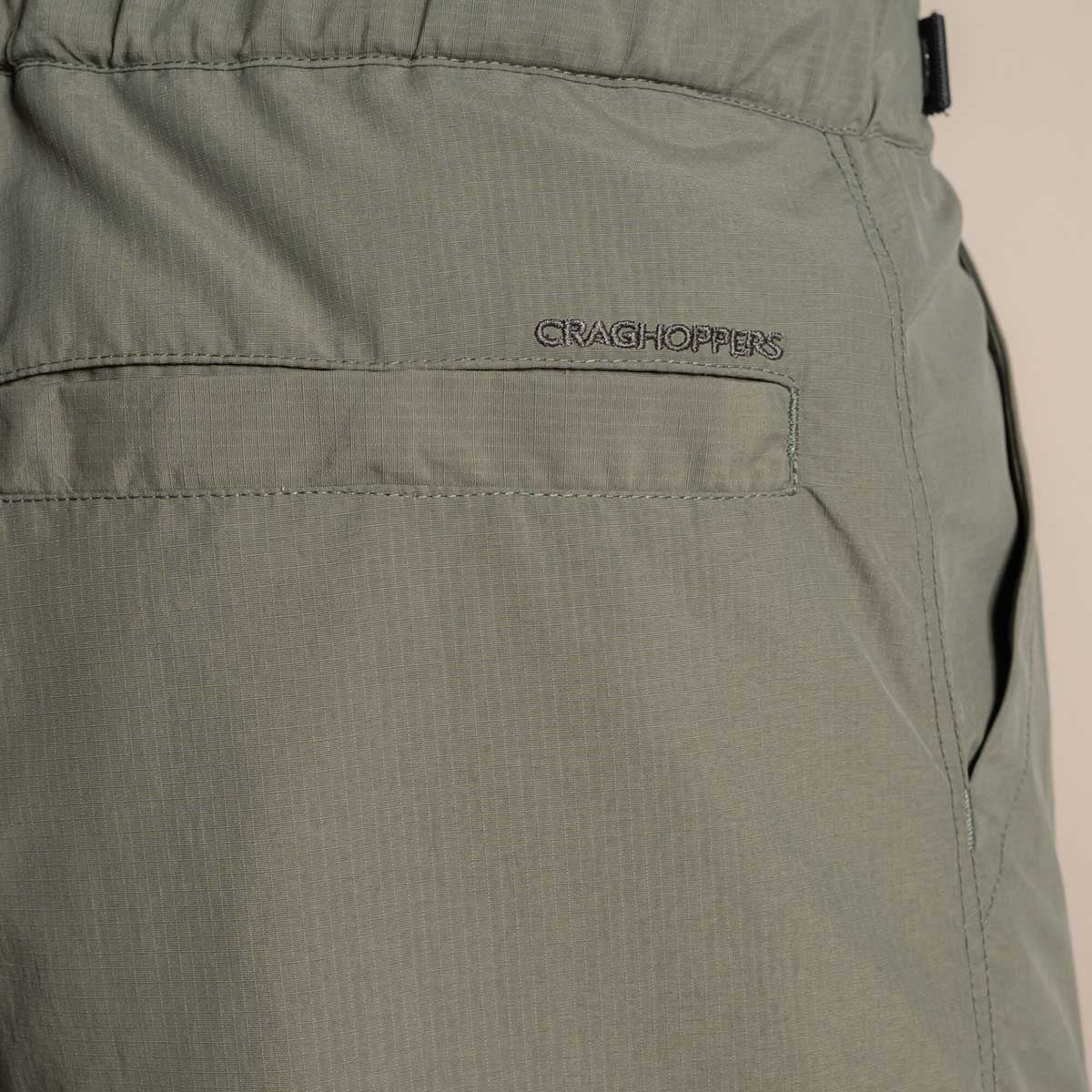 Craghoppers NosiLife Kadin Cargo Short - Dark Sage - Rear Pocket