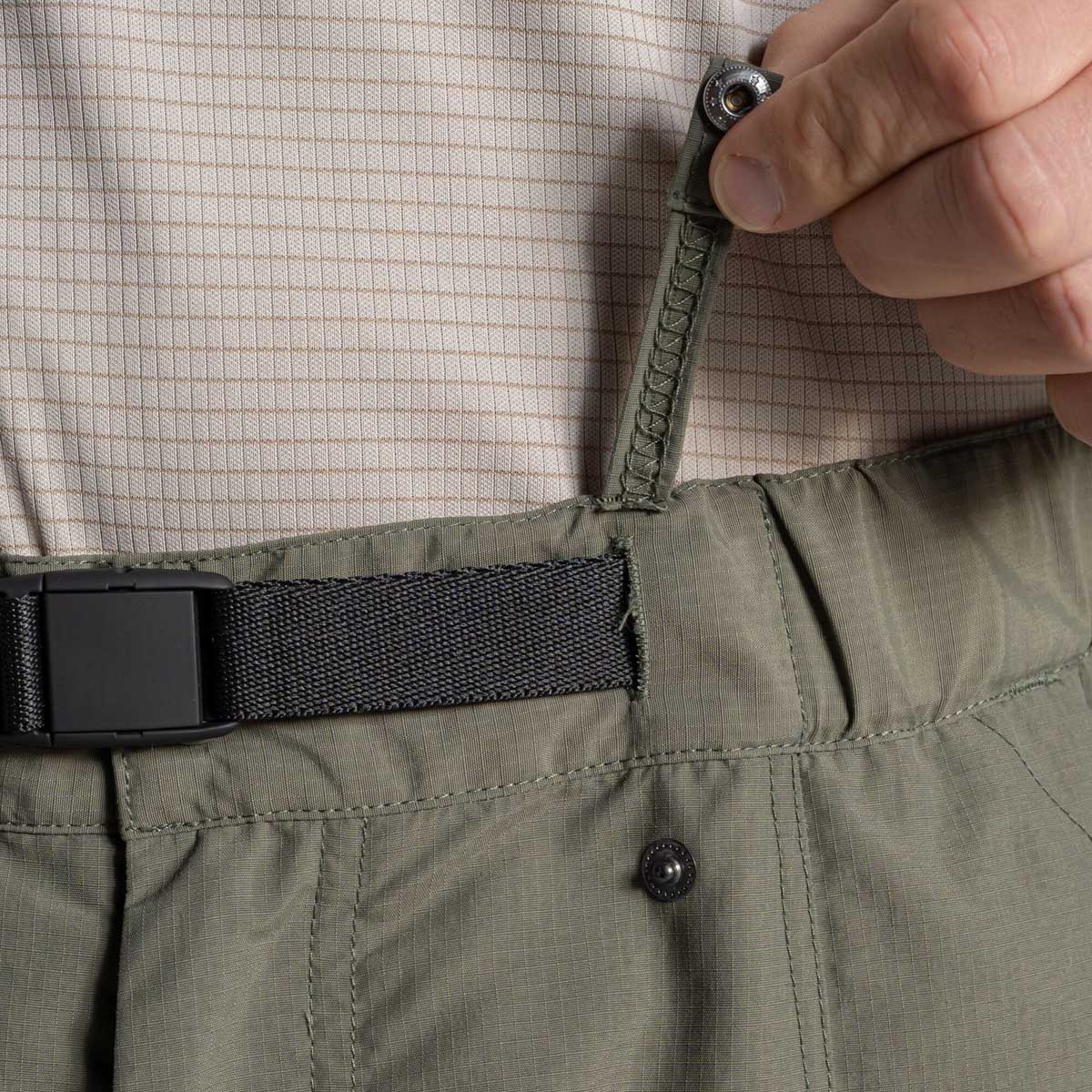 Craghoppers NosiLife Kadin Cargo Short - Dark Sage - Belt Loop