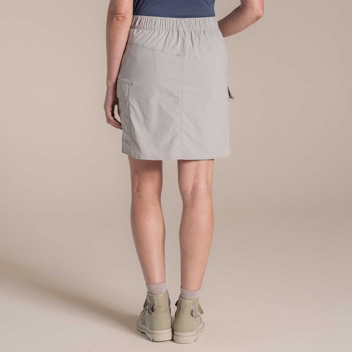 Craghoppers NosiLife Pro Cargo Skort - Soft Mushroom - Rear