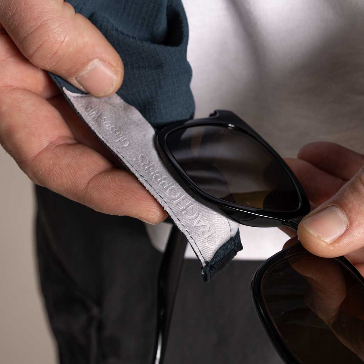 Craghoppers NosiLife Pro Long Sleeved Shirt V - Blue Stone - Glasses Wipe
