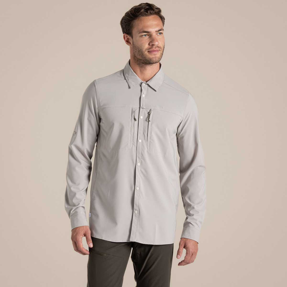 Craghoppers NosiLife Pro Long Sleeved Shirt V - Parchment