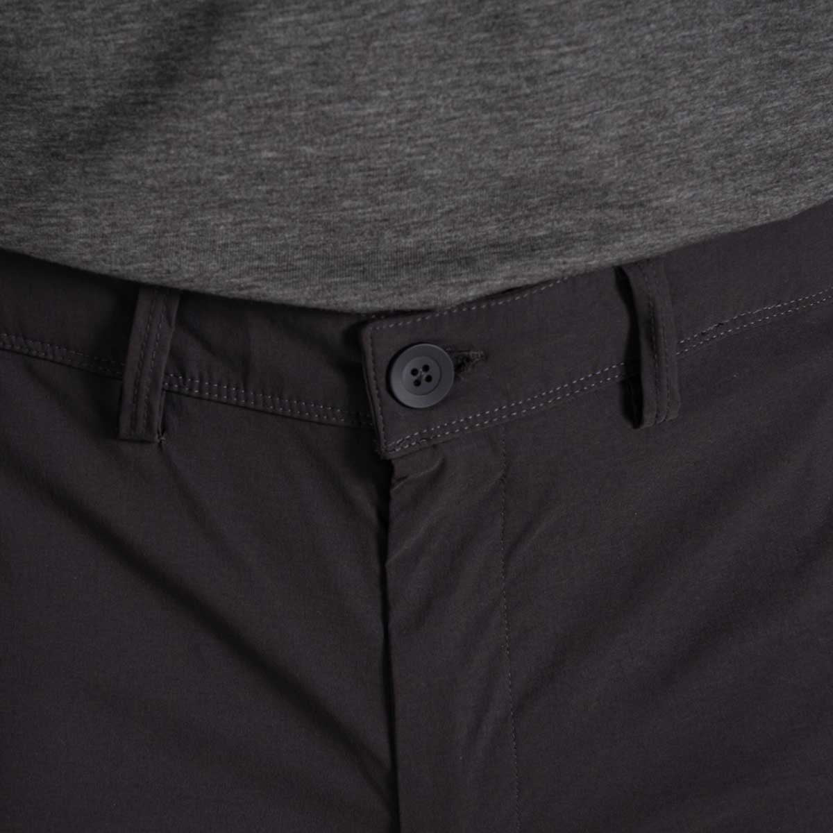 Craghoppers NosiLife Pro Trouser III - Black Pepper - Fly Detail