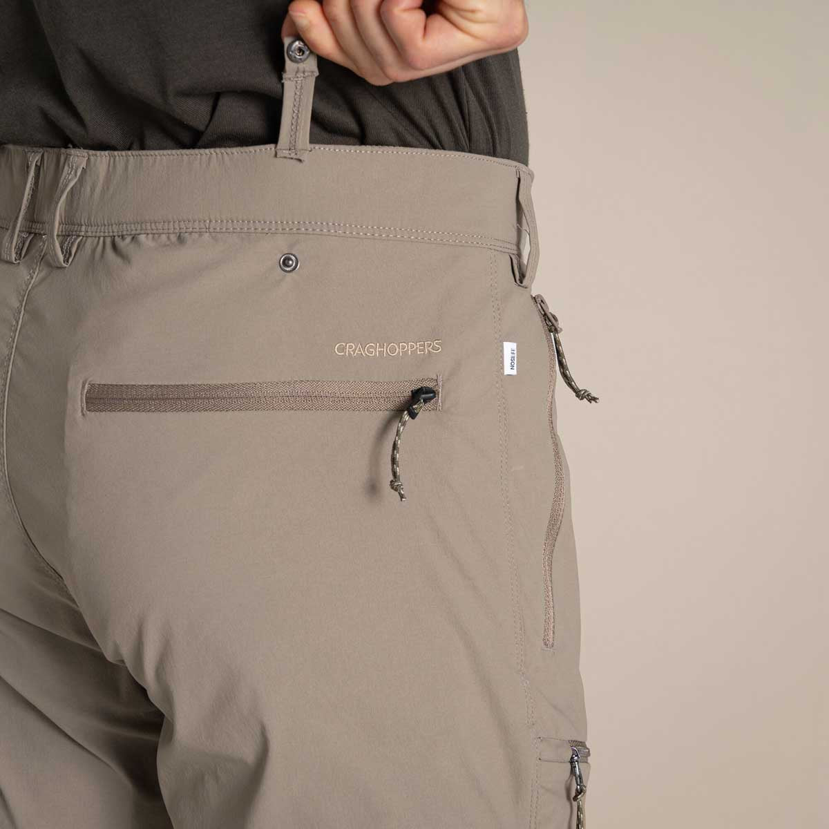 Craghoppers NosiLife Pro Trouser III - Pebble - Rear Pocket