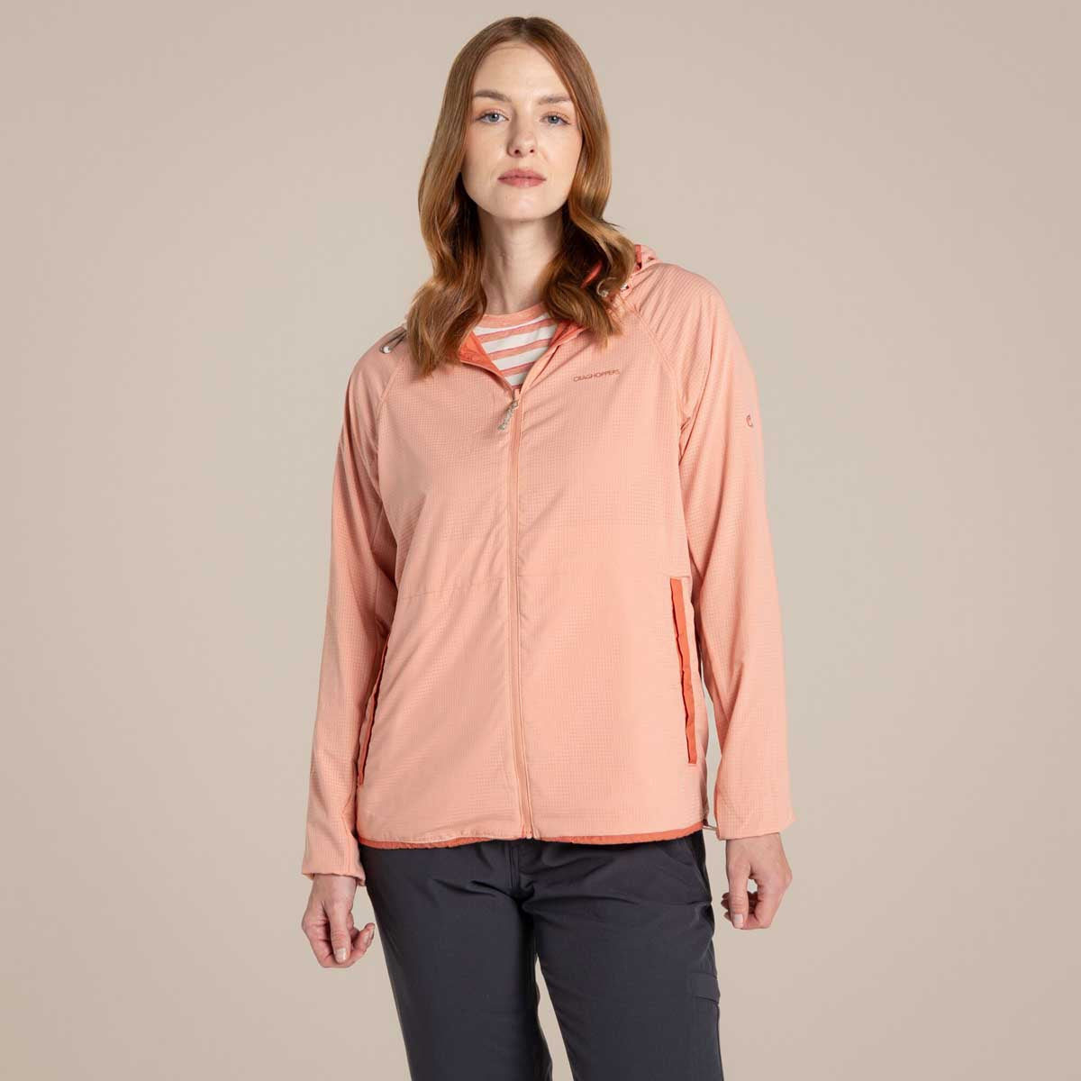 Craghoppers NosiLife Rosa Women's Reversible Jacket - Red Sandstone/Clay - Reversed