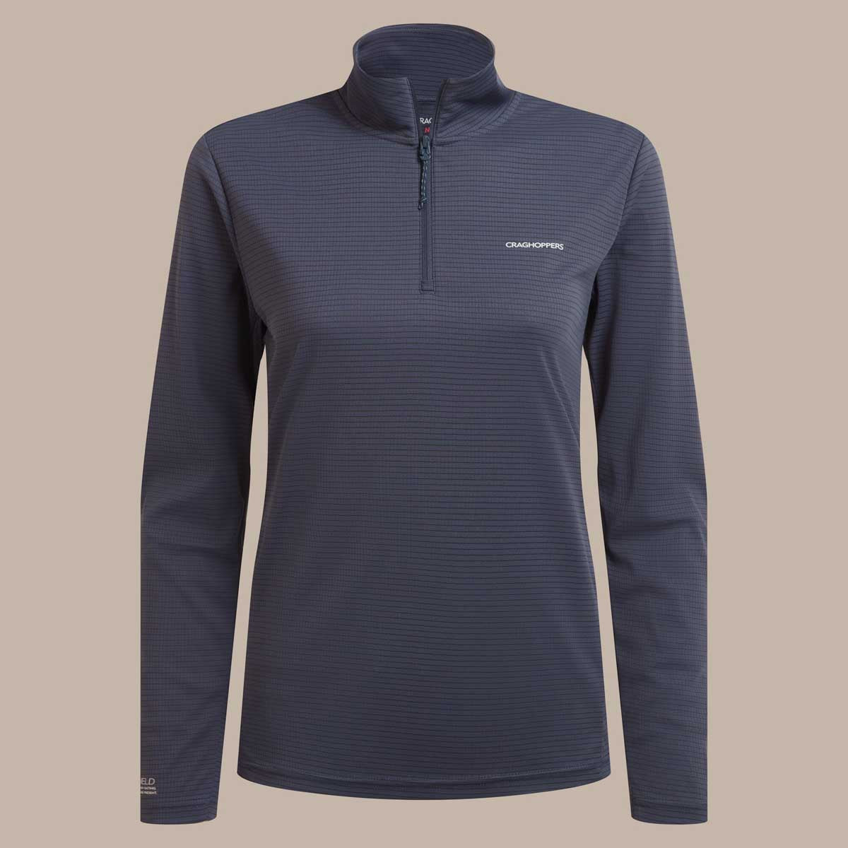 Craghoppers NosiLife SolarShield+ Women's Half Zip Top - Anthracite
