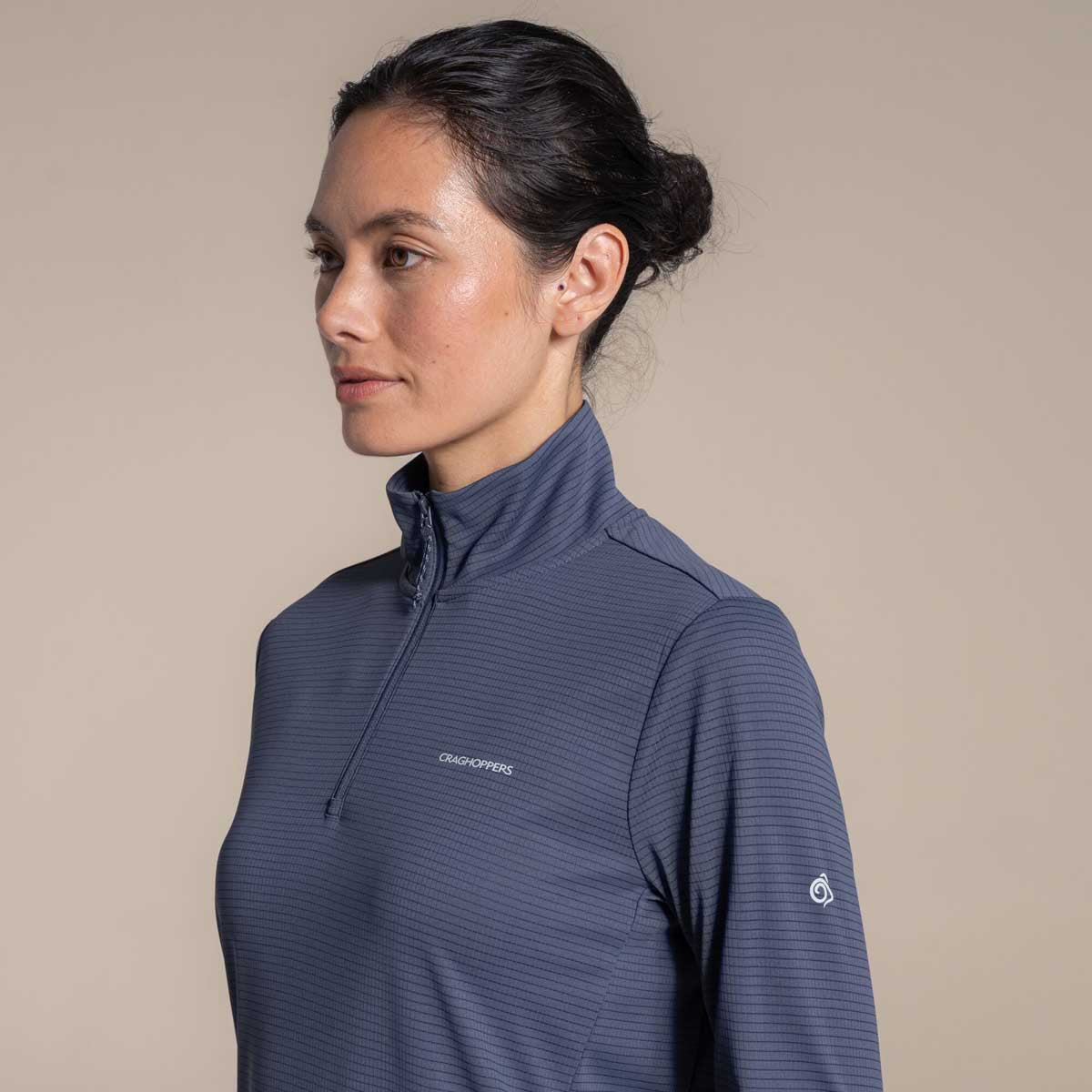 Craghoppers NosiLife SolarShield+ Women's Half Zip Top - Anthracite