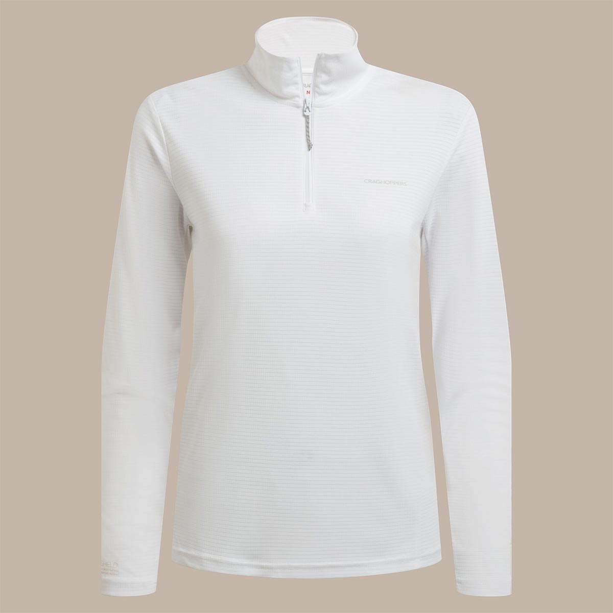 Craghoppers NosiLife SolarShield+ Women's Half Zip Top - White