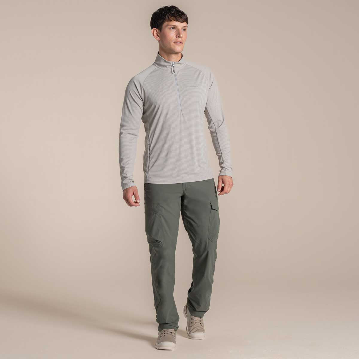 Craghoppers NosiLife Solarshield+ Half Zip - Parchment