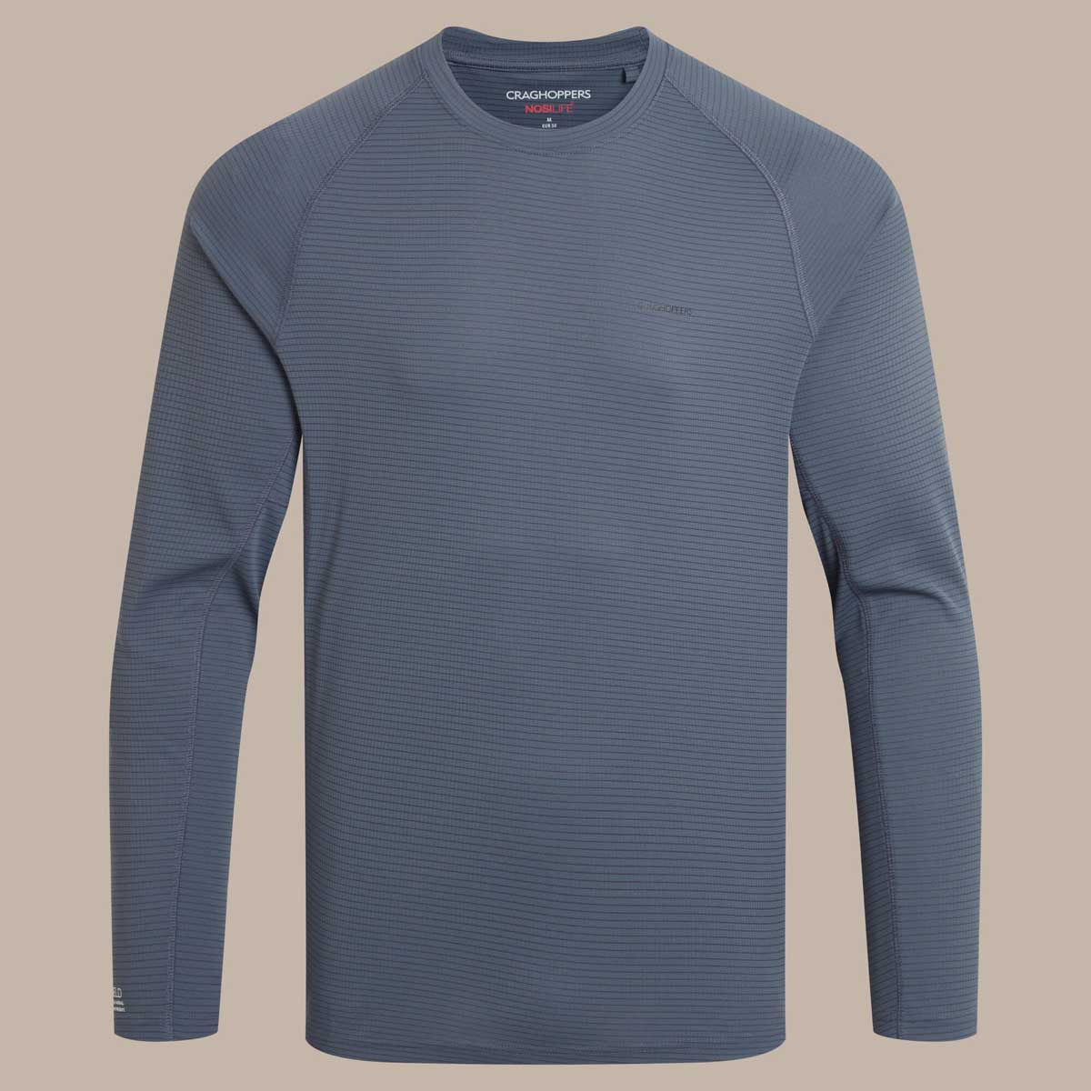 Craghoppers NosiLife Solarshield+ Long Sleeved T-Shirt - Dark Pewter