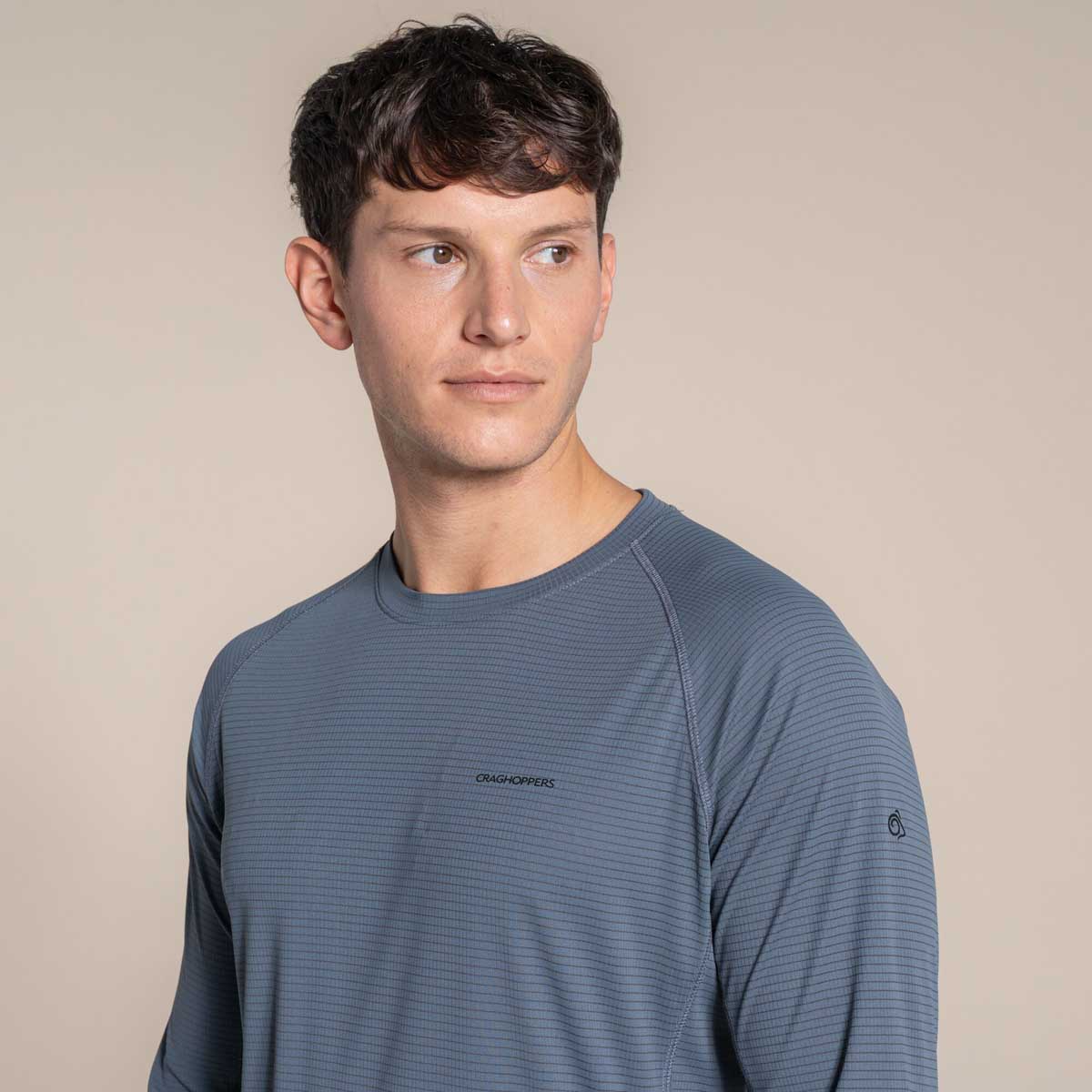 Craghoppers NosiLife Solarshield+ Long Sleeved T-Shirt - Dark Pewter