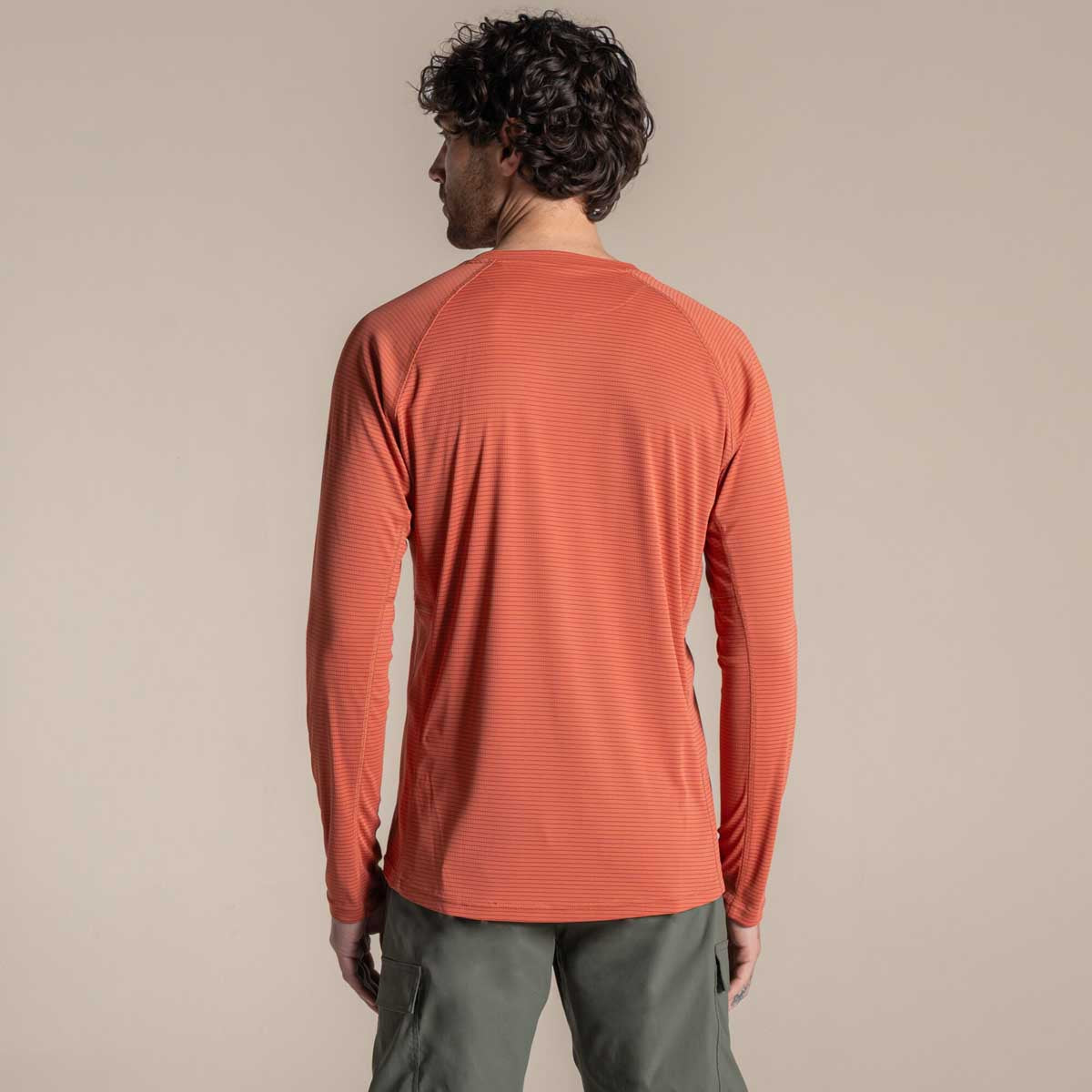 Craghoppers NosiLife Solarshield+ Long Sleeved T-Shirt - Dark Sahara - Rear