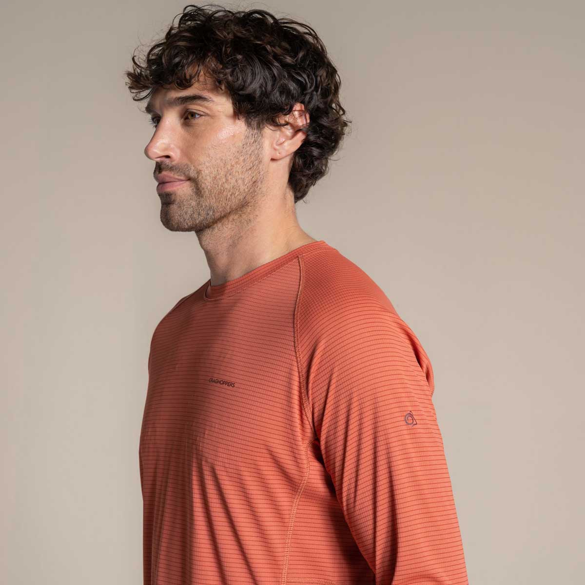 Craghoppers NosiLife Solarshield+ Long Sleeved T-Shirt - Dark Sahara