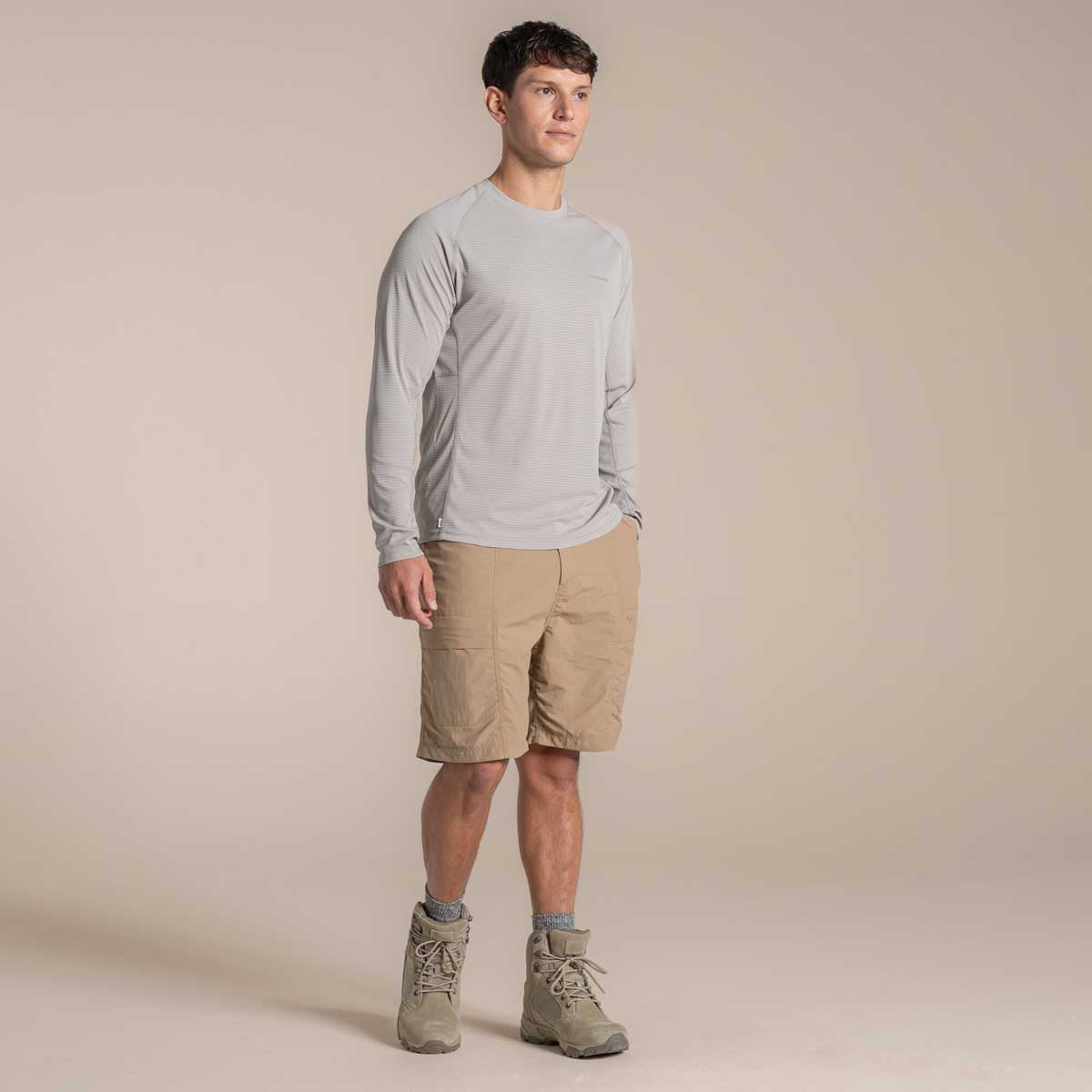 Craghoppers NosiLife Solarshield+ Long Sleeved T-Shirt - Parchment
