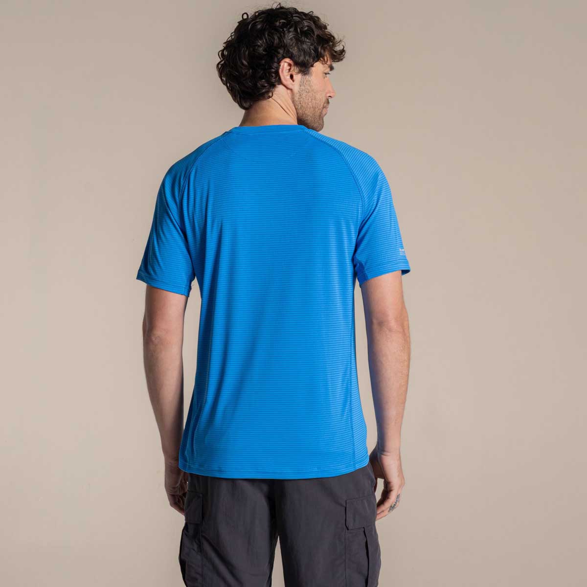 Craghoppers NosiLife Solarshield+ Short Sleeved T-Shirt - Azure Sky - Rear