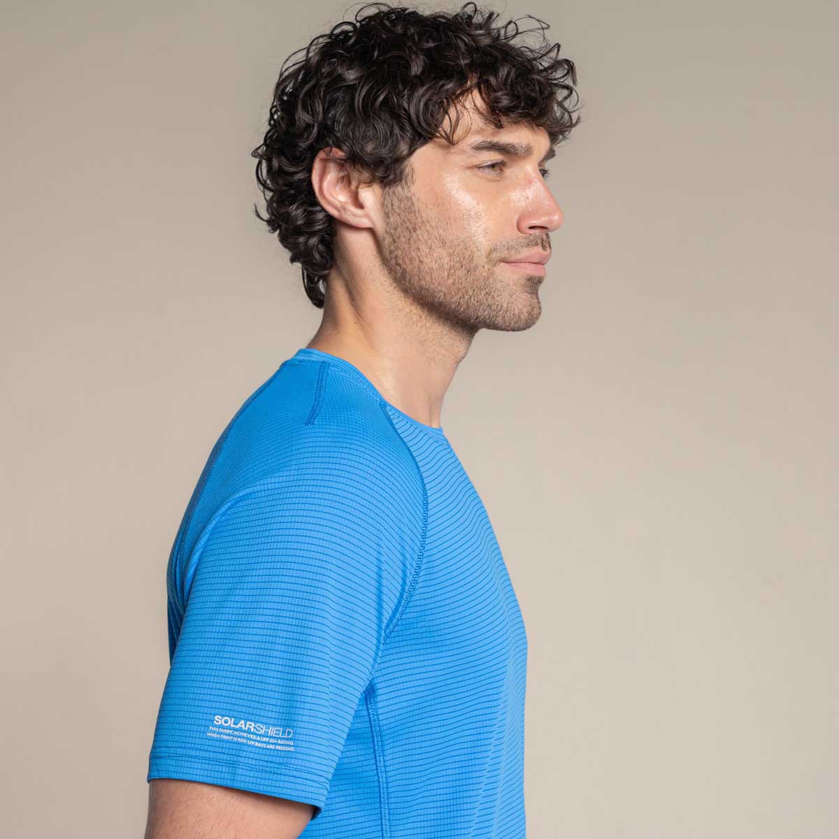 Craghoppers NosiLife Solarshield+ Short Sleeved T-Shirt - Azure Sky