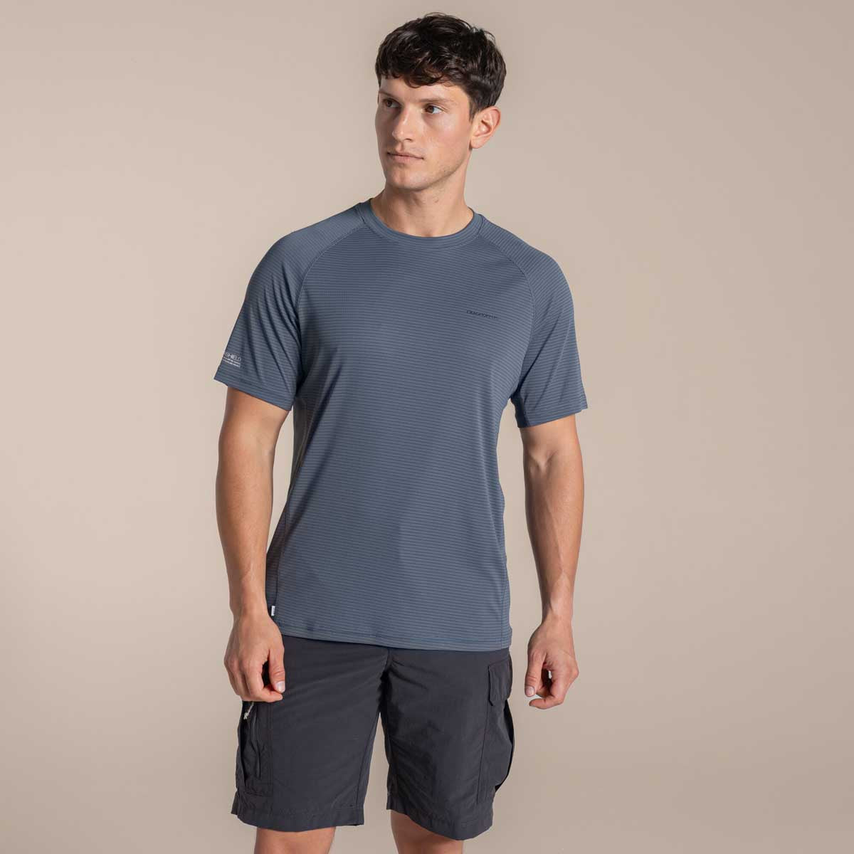 Craghoppers NosiLife Solarshield+ Short Sleeved T-Shirt - Dark Pewter