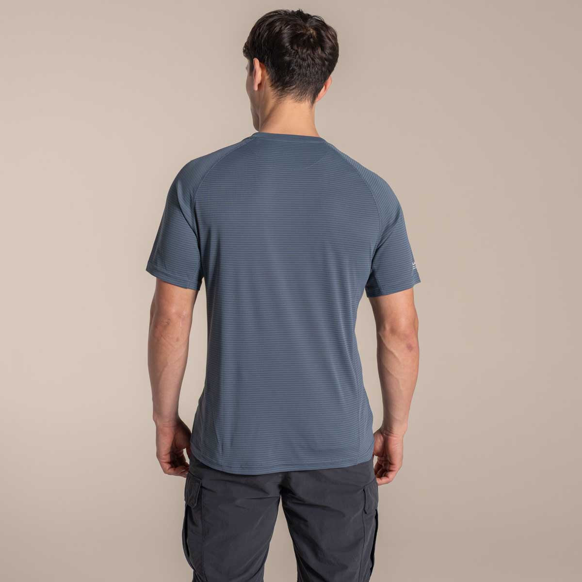 Craghoppers NosiLife Solarshield+ Short Sleeved T-Shirt - Dark Pewter - Rear