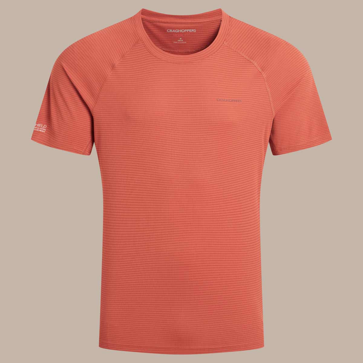 Craghoppers NosiLife Solarshield+ Short Sleeved T-Shirt - Dark Sahara
