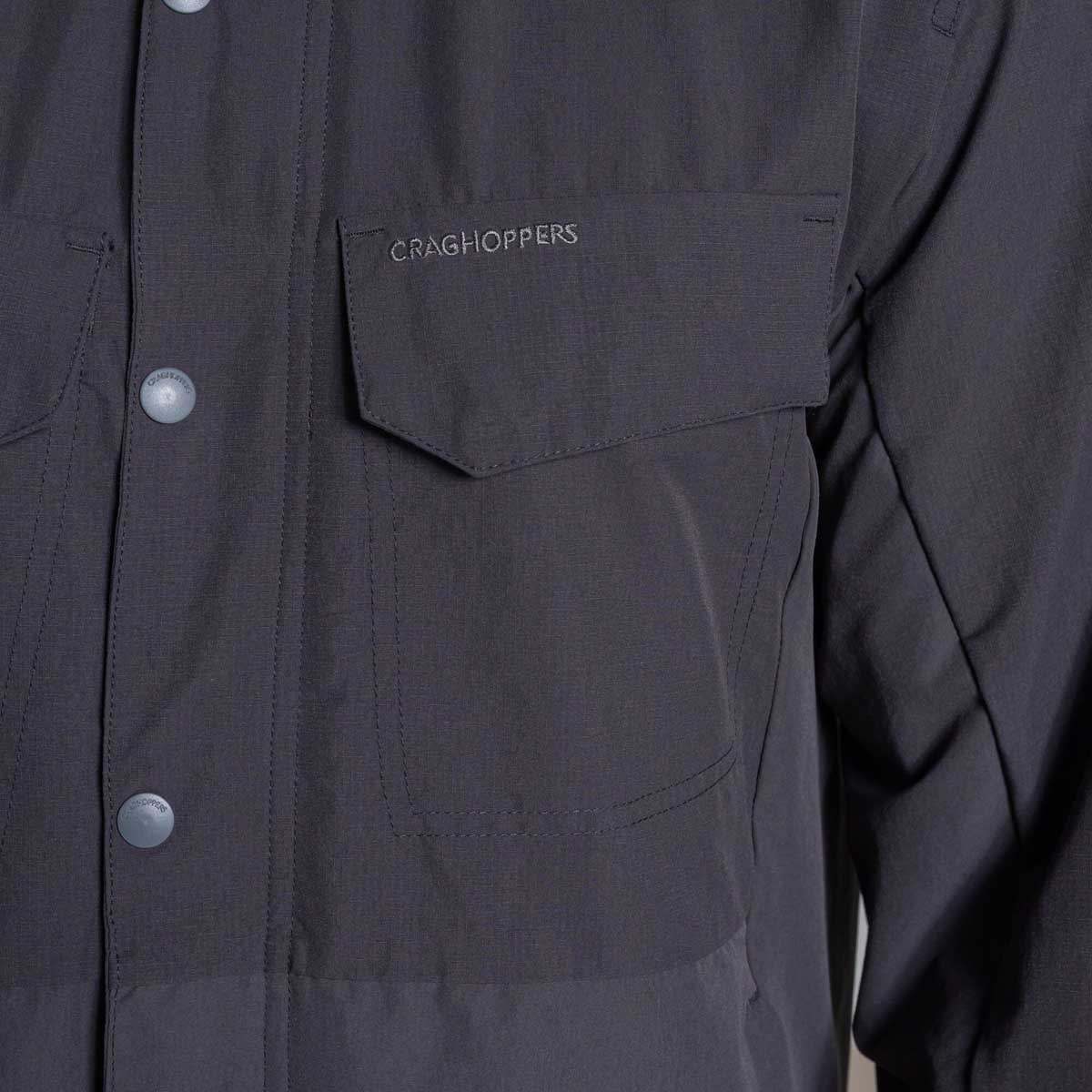 Craghoppers NosiLife Younes Jacket - Dark Iron - Chest Pocket
