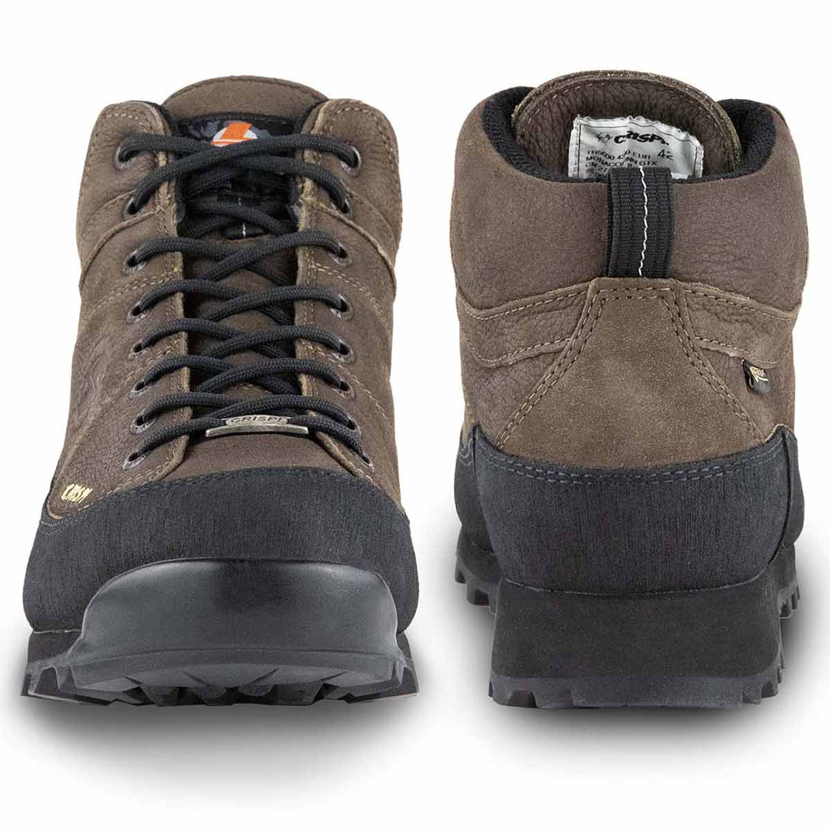 Crispi Monaco GTX Boots - Dark Brown - Front & Rear Views