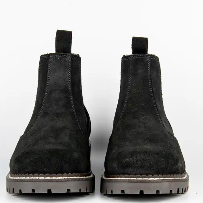 Dedito Omnio Boot - Black Suede - Front